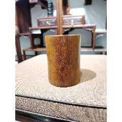 黃花梨筆筒 文房用具 書道具 筆筒 中國古美術 重 953g 黃花梨筆筒 文房用具 書道具 筆筒 中國古美術 重 953g（海南黄