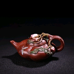 珍品舊藏收老純手工原礦紅泥彩繪紫砂壺一把-￥230 元_其他茶具_(dá)7788網(wǎng)