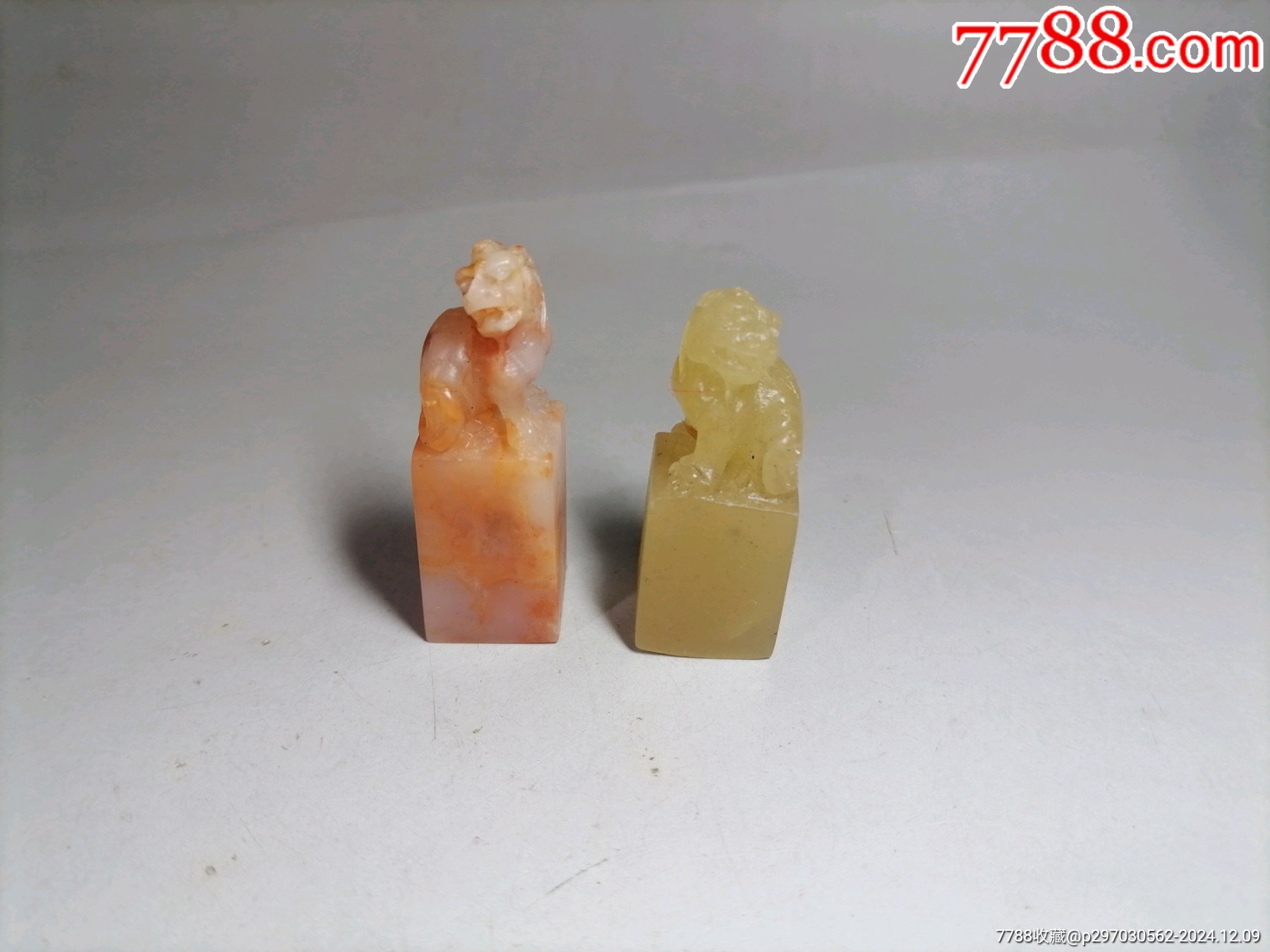 寿山・芙蓉石　印材　2.1×2.2×9.2 石印材】芙蓉石 円頭章 ）（方型印材） 6分 | 篆刻用品,印材
