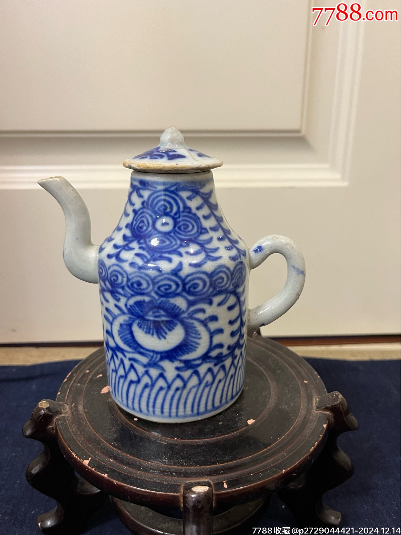 清代青花壶_青花瓷_东瓯万宝斋【7788旧书网】