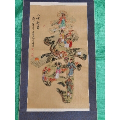 八仙祝壽.人物畫尺寸85-45cm