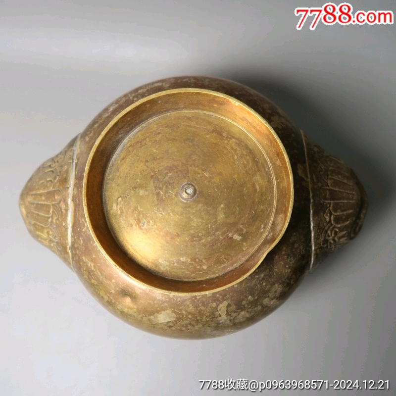 中国 民国 清時代 钵式銅香炉 中国古董青铜香炉1850 - 1899 年|