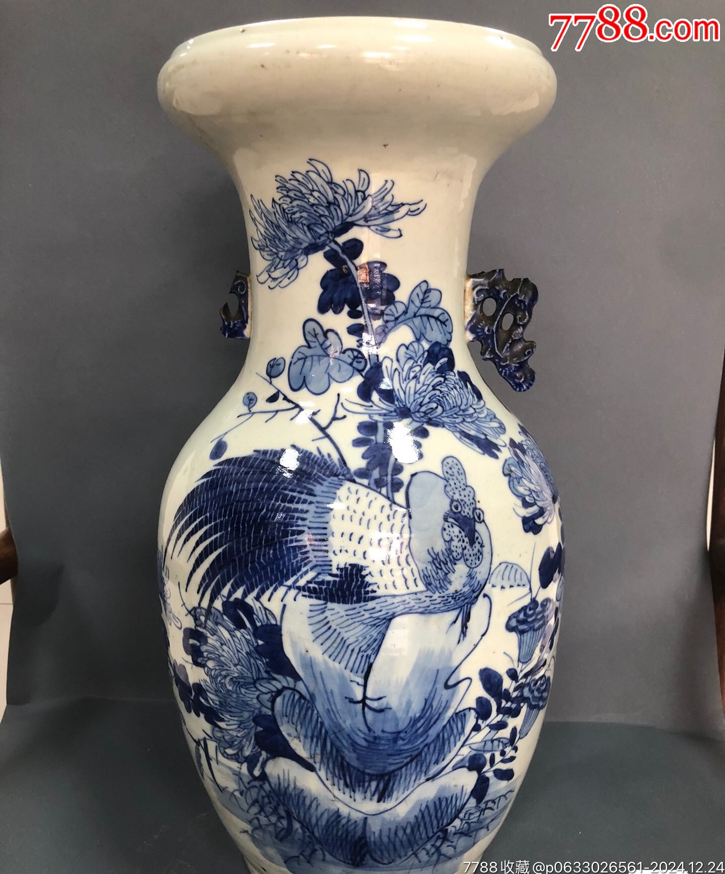 清代时期,150件青花大吉大利大花瓶