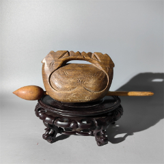 民國(guó)刻雙龍紋木魚(yú)包老木器箱子盒子盤(pán)子柜子木碗木雜件木佛像_清茗敘瓷丶