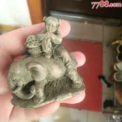 民國(guó)早期粉彩童子騎象一件-￥98 元_彩繪瓷/彩瓷_7788網(wǎng)