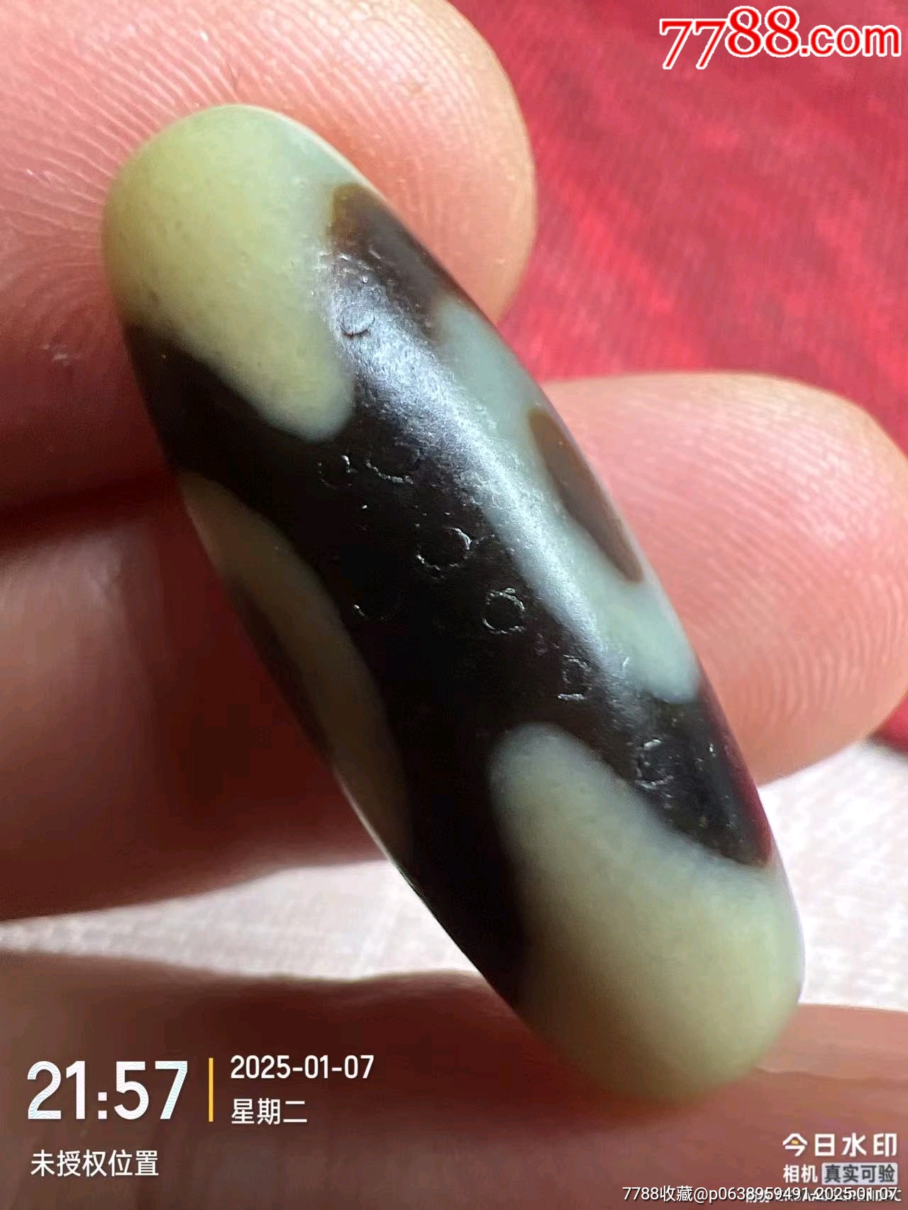 藏传爆老几百年三眼老天珠-价格:198元-se104681374-天珠-零售-7788收藏__收藏热线