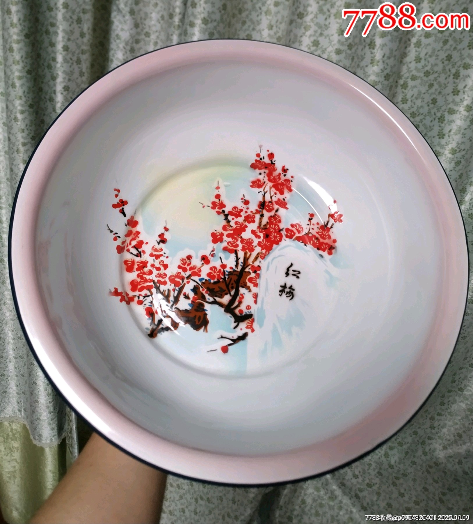 1966年红梅赞大号搪瓷缸搪瓷杯搪瓷缸搪瓷盘搪瓷盆_其他搪瓷制品_小铜章