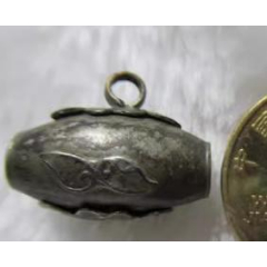 清代-麒麟童子-银牌重45g-银锁/银项链-7788红宝书