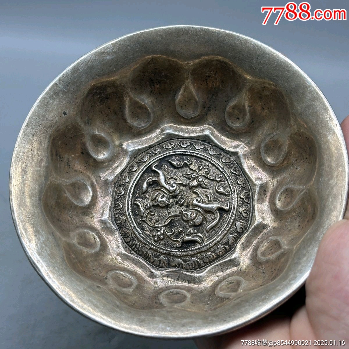 仿唐貞觀銀器手工擺件鎏金瑞獸銀碗鴻雁鴛鴦_價(jià)格560元【新匯創(chuàng)億商行】_第2張_7788收藏__收藏?zé)峋€