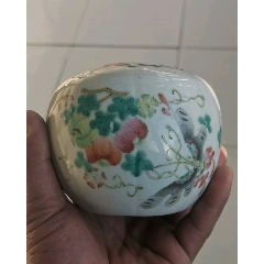 同治粉彩壺改茶葉罐(se104840099)_7788收藏__收藏?zé)峋€