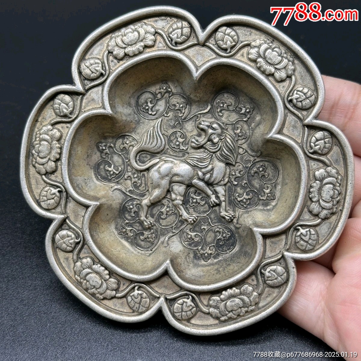 銀器擺件手工雕刻獅子銀盤擺件_價格368元【新匯創(chuàng)億商行】_第3張_7788收藏__收藏熱線