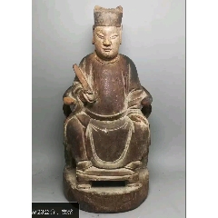 清代木雕文昌帝君像_雷雷的店