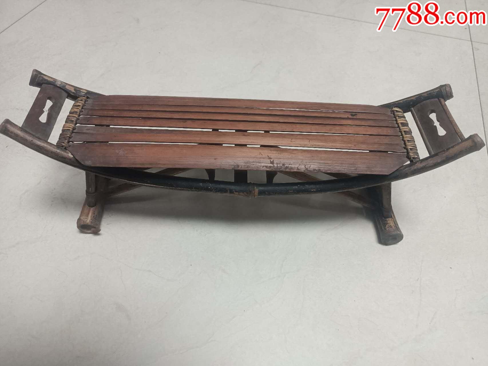 清代老物件文玩把玩件（文房摆件折叠形脉枕）竹子脉诊怀旧民俗收藏_ 