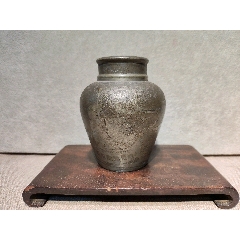 清代何怡明造点铜锡器粉盒罐-锡壶/锡器-7788旧书网