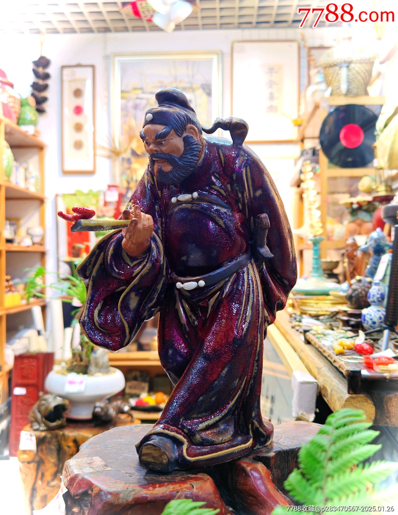 佛山石湾名家“引福归堂”石湾公仔_白陶_知觉堂杂艺收藏【7788红宝书】