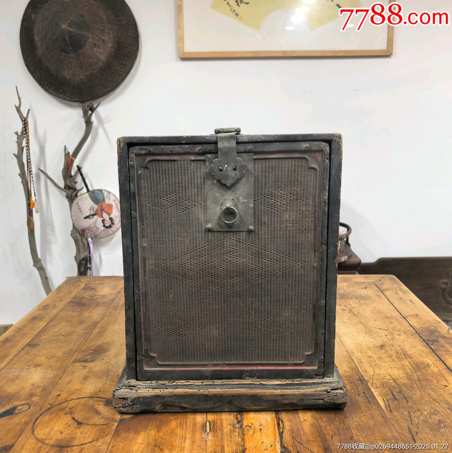 明代清早徽工大漆竹絲書箱_價(jià)格33000元【蘭馨堂古玩收藏藝術(shù)】_第1張_7788收藏__收藏?zé)峋€