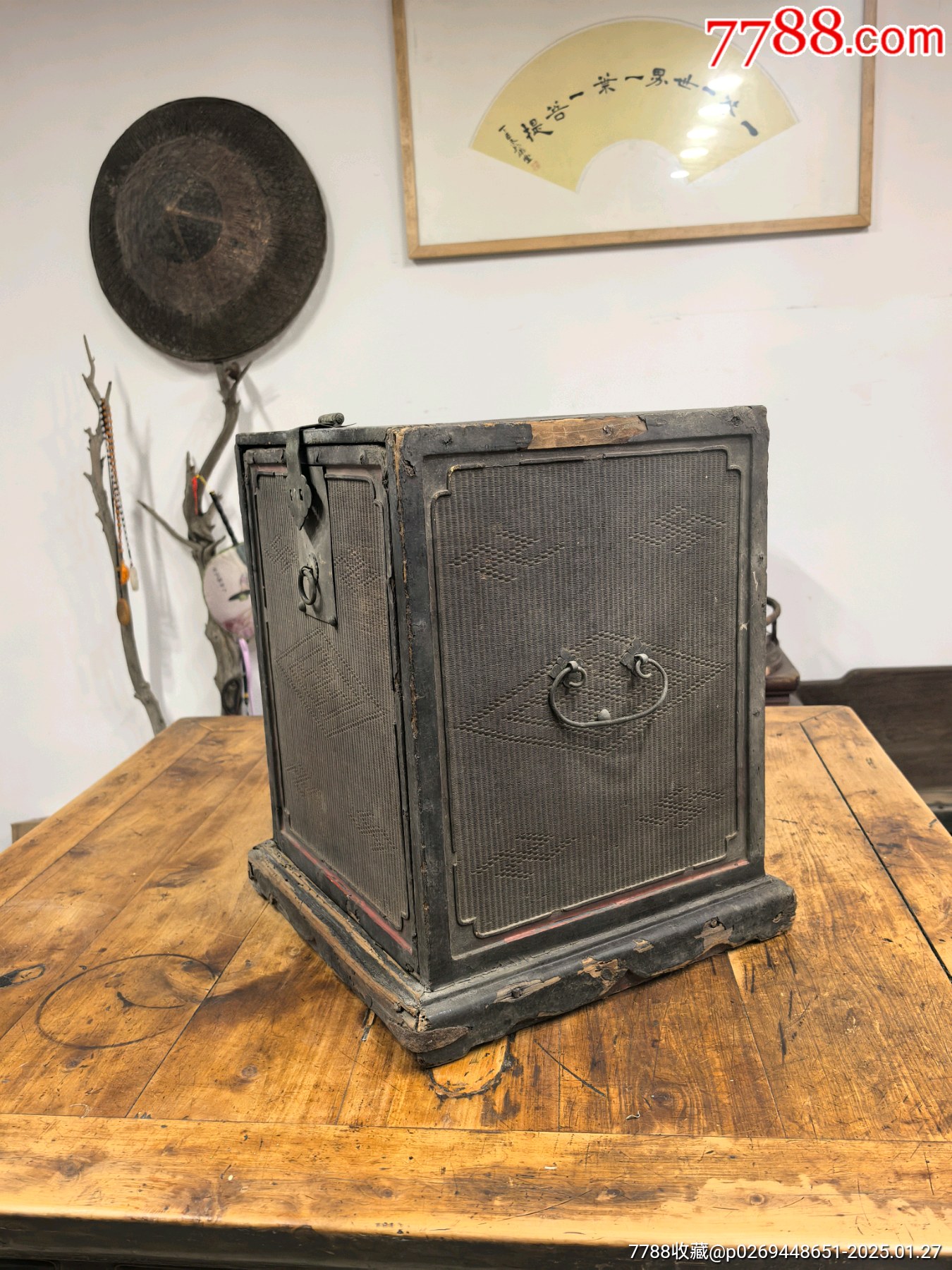 明代清早徽工大漆竹絲書箱_價(jià)格33000元【蘭馨堂古玩收藏藝術(shù)】_第3張_7788收藏__收藏?zé)峋€