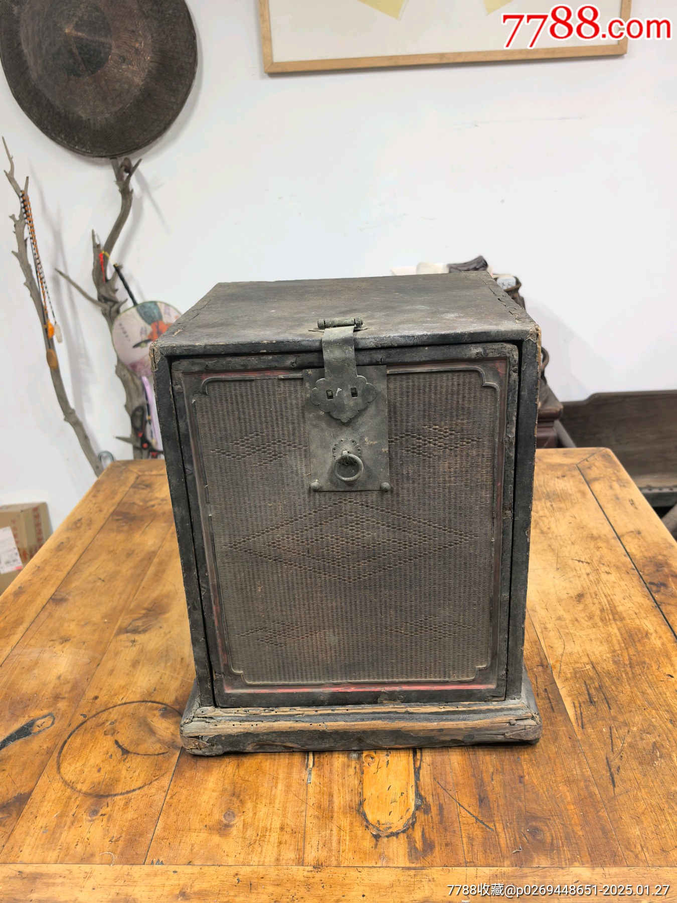 明代清早徽工大漆竹絲書箱_價(jià)格33000元【蘭馨堂古玩收藏藝術(shù)】_第8張_7788收藏__收藏?zé)峋€