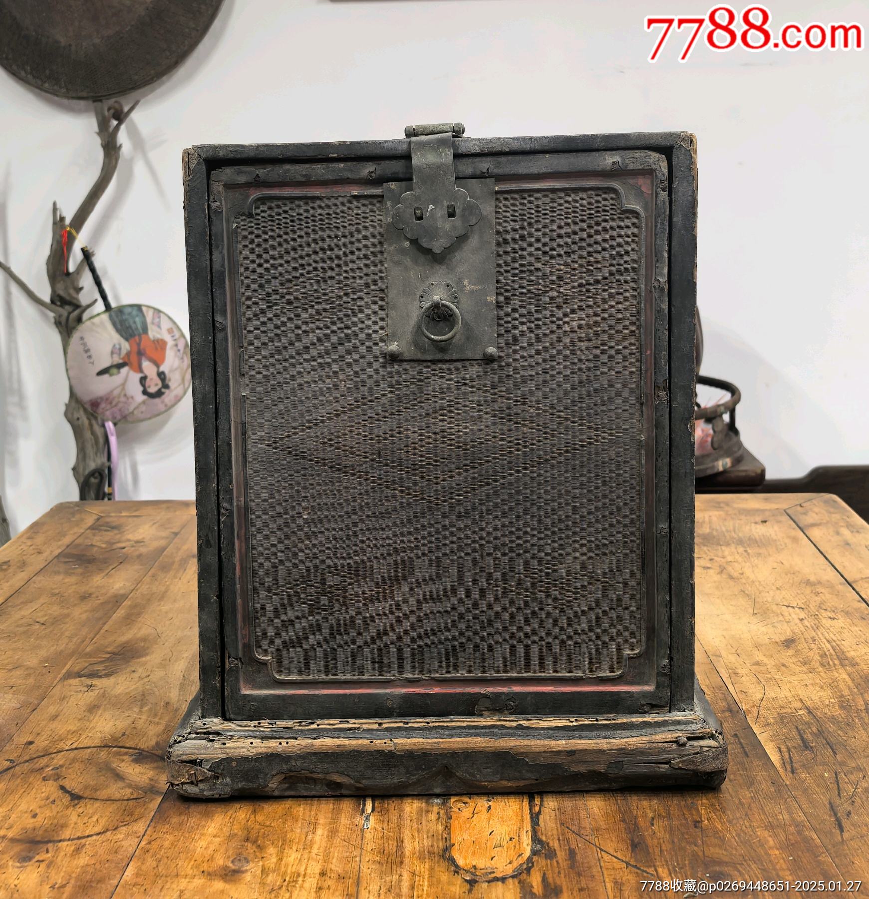 明代清早徽工大漆竹絲書箱_價(jià)格33000元【蘭馨堂古玩收藏藝術(shù)】_第11張_7788收藏__收藏?zé)峋€