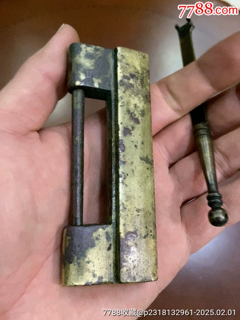 古玩舊藏明式老銅鎖_價(jià)格1480元_第2張_7788收藏__收藏?zé)峋€