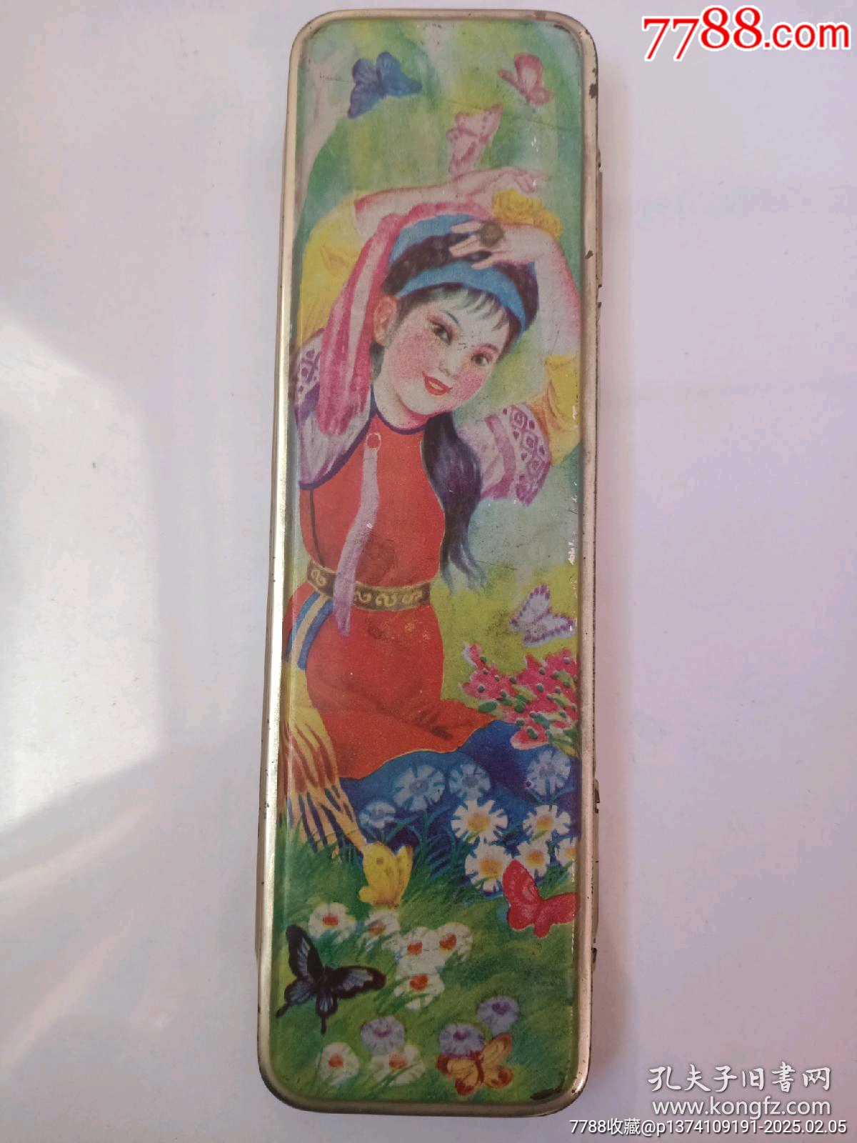 80年代羅蘭姑娘學生文具盒，品相一流_價格65元【月寶齋收藏閣】_第1張_7788收藏__收藏熱線