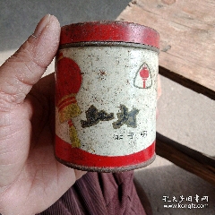 《紅燈牌》痱子粉鐵盒，品相不錯(cuò)！(se105029447)_月寶齋收藏閣