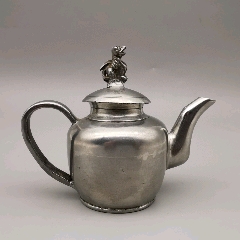 古玩舊藏小型白錫酒壺_雷雷的店