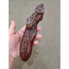 古玩舊藏民國木雕豆角文房盒_雷雷的店