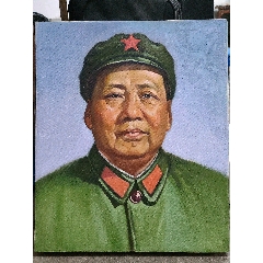 毛主席油畫原畫，非印刷，(se105143204)_聚鑫院