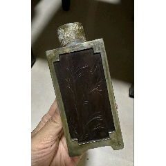 古玩舊藏小葉紫檀包錫茶葉罐_雷雷的店