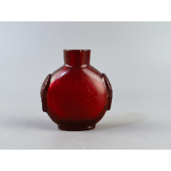 Black and white color Jade Carved snuff bottle 和田玉黑白色