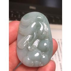 天然翡翠A貨鵬程萬里牌
