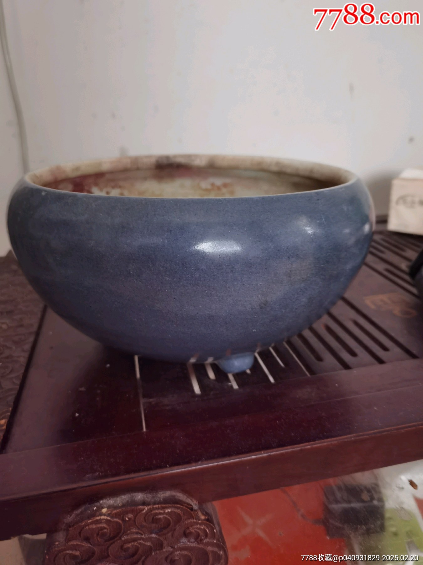 清雍正洒蓝釉大笔海-价格:558元-se105256779-蓝釉瓷-零售-7788收藏__收藏热线