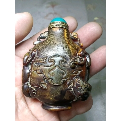 玛瑙鼻烟壶清代内堂好漂壶玛瑙闻烟壶器型漂亮少数民族传统蒙古族_鼻烟