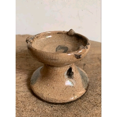 大明萬(wàn)歷哥釉油盞燈