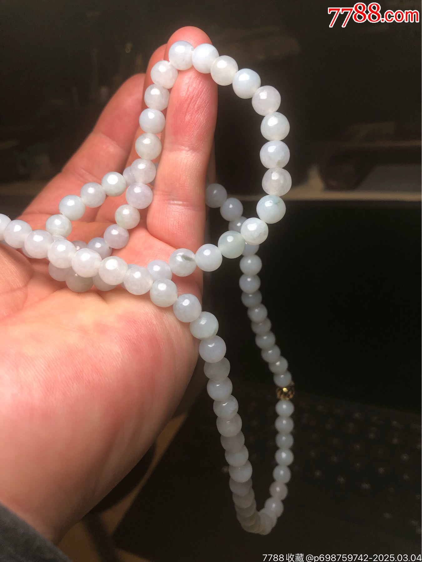天然翡翠A貨糯種珠串_價(jià)格248元_第1張_7788收藏__收藏?zé)峋€(xiàn)
