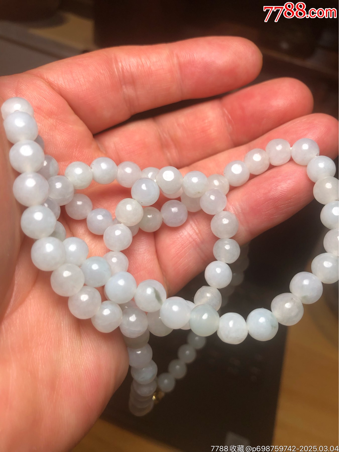 天然翡翠A貨糯種珠串_價(jià)格248元_第2張_7788收藏__收藏?zé)峋€(xiàn)
