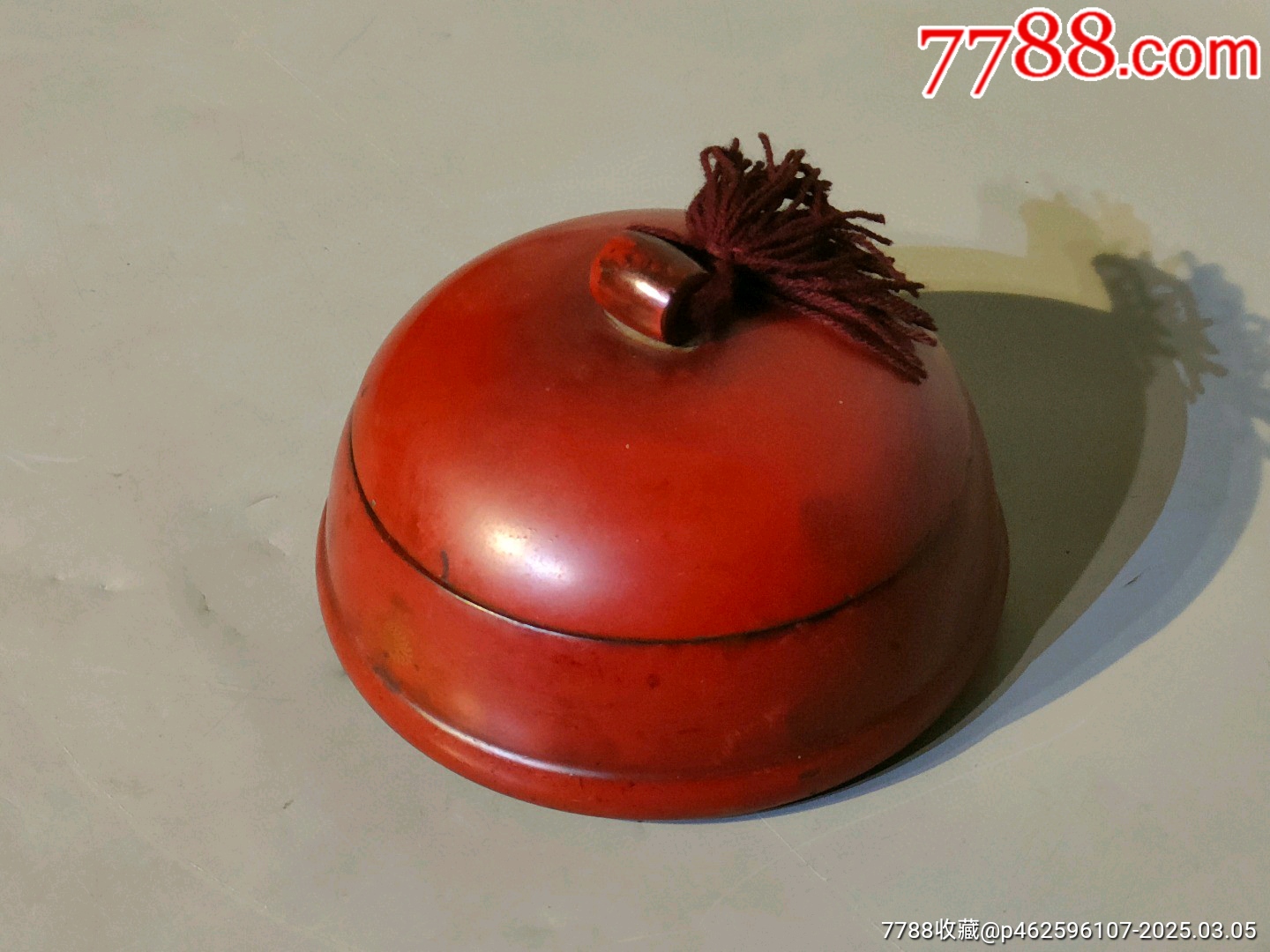 古玩舊藏木胎朱紅漆器朝珠盒_價格4000元【雷雷的店】_第1張_7788收藏__收藏?zé)峋€