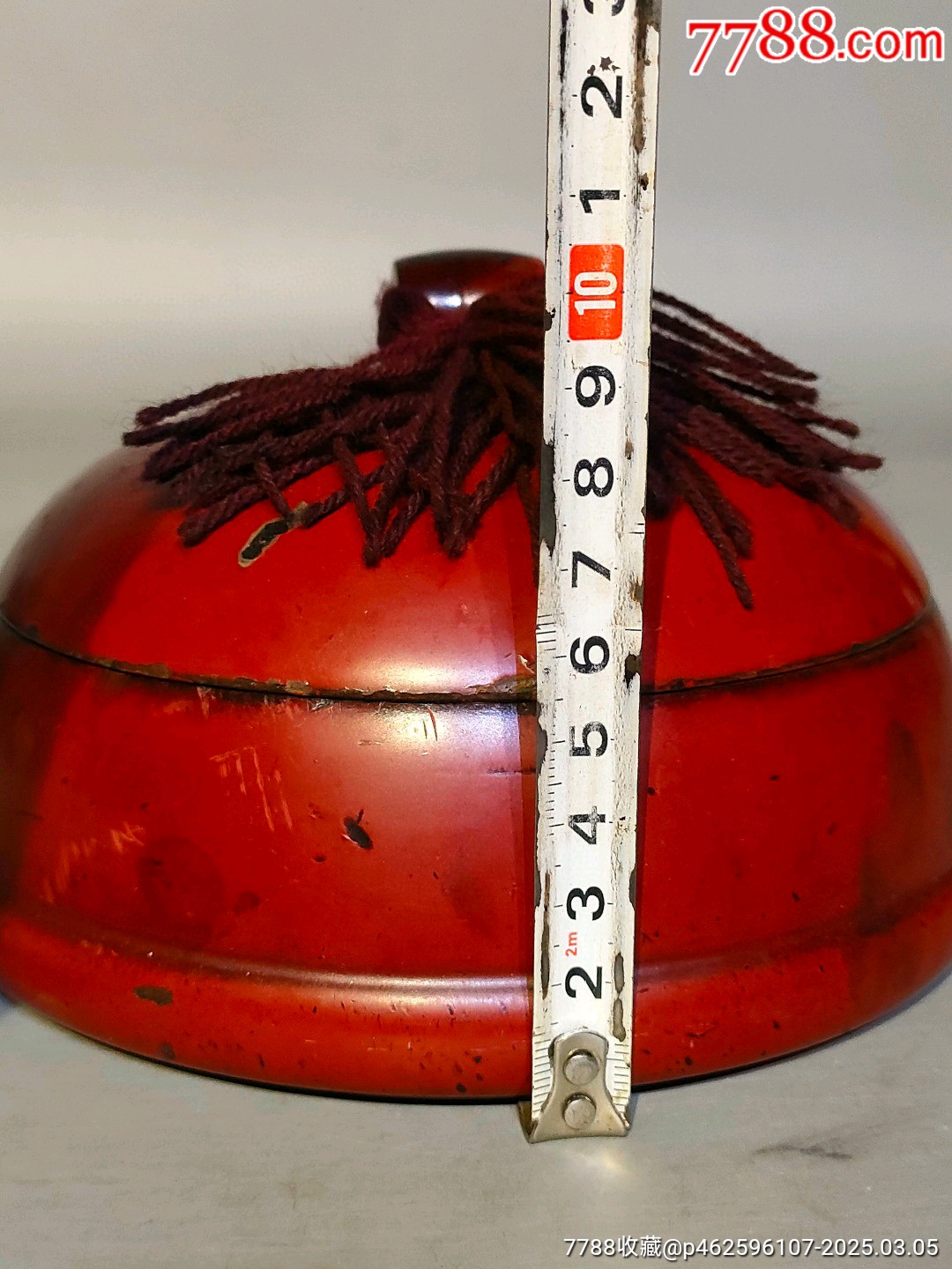 古玩舊藏木胎朱紅漆器朝珠盒_價格4000元【雷雷的店】_第7張_7788收藏__收藏?zé)峋€