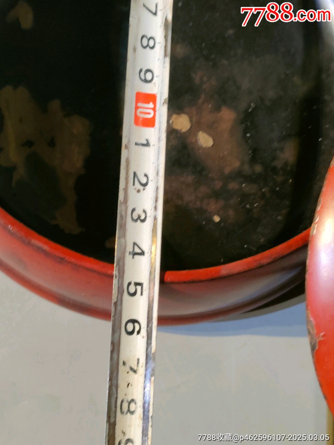 古玩舊藏木胎朱紅漆器朝珠盒_價格4000元【雷雷的店】_第9張_7788收藏__收藏?zé)峋€