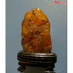 寿山黄皮田黄石-寿山石-7788红宝书