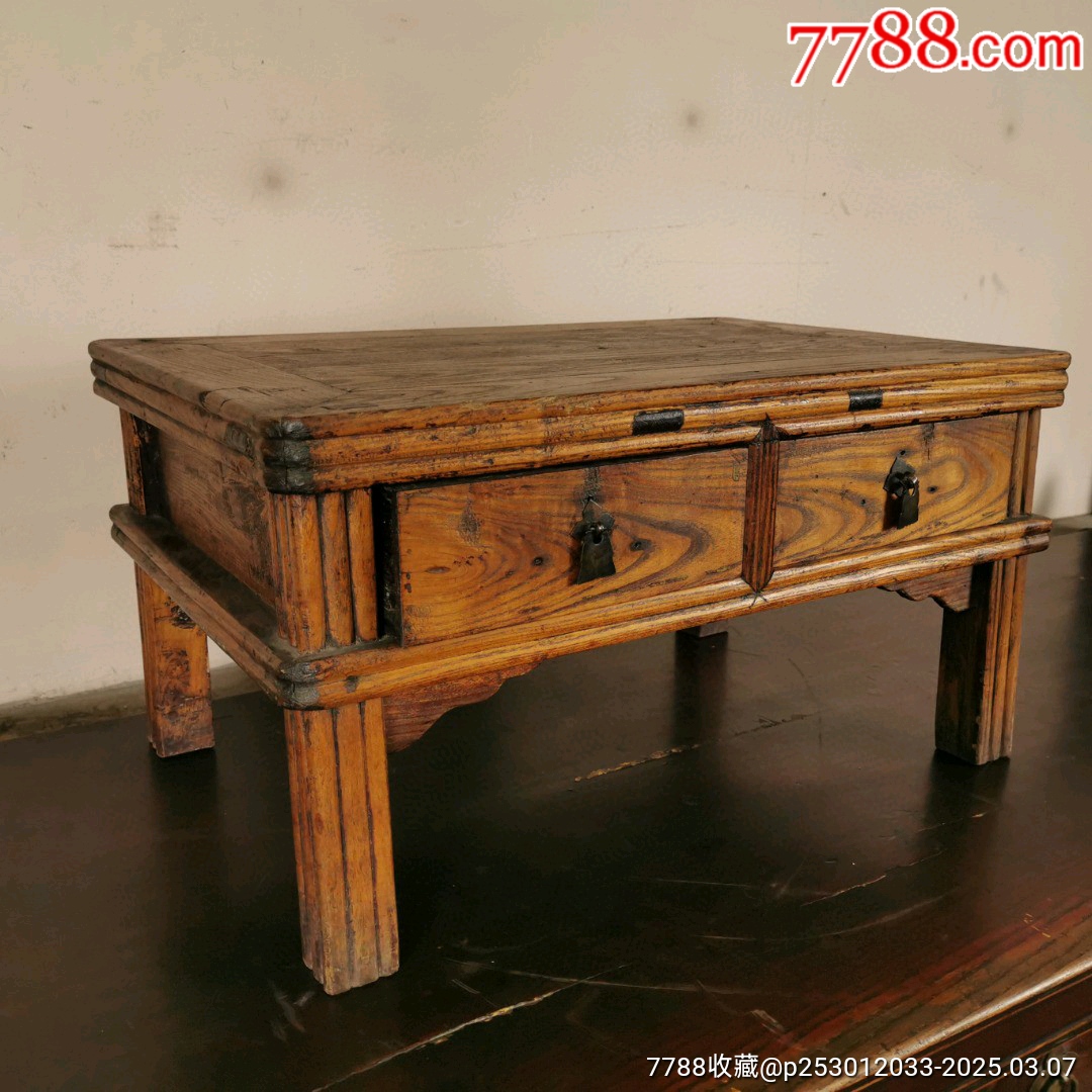 古玩舊藏清代榆木書桌_價格2600元【雷雷的店】_第9張_7788收藏__收藏?zé)峋€