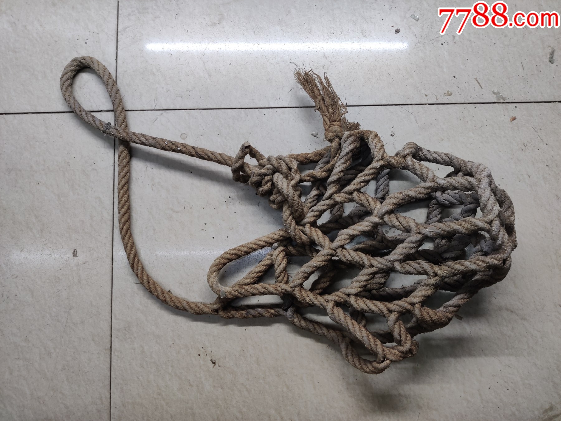 麻绳编织的笼口牲口套嘴防止吃庄稼的工具在抗战中广泛使用在地*战中老物件红色文化-价格:120元-se105572351-褡裢/布包/布袋-零售 ...