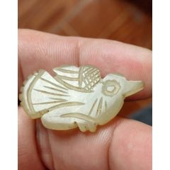 清代和田玉鳥(se105647943)_榛子老貨