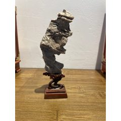 太湖石福利玲瓏石擺件帶祥云底座意境(se105662005)_早期杭州怪壺紫砂壺