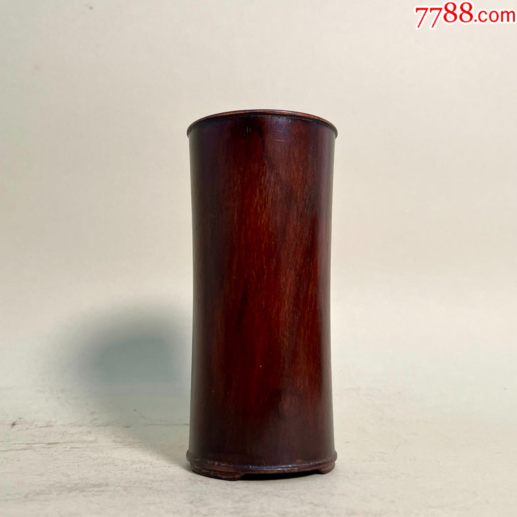 古美術 清時代 特大花梨木筆筒 直径約20cm 高さ約20cm 文房具