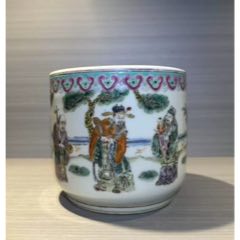 粉彩 人物 コオロギ (促織)缶 清時代 唐物 同治年製 粉彩 域鉴古玩】清同治粉彩麒麟送子罐鉴定结果_清同治粉彩麒麟送子罐
