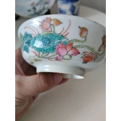 同治本朝粉彩白菜小供碗（附鑒定）