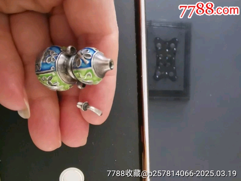 古玩舊藏燒藍銀葫蘆掛件_價格1500元【雷雷的店】_第4張_7788收藏__收藏熱線