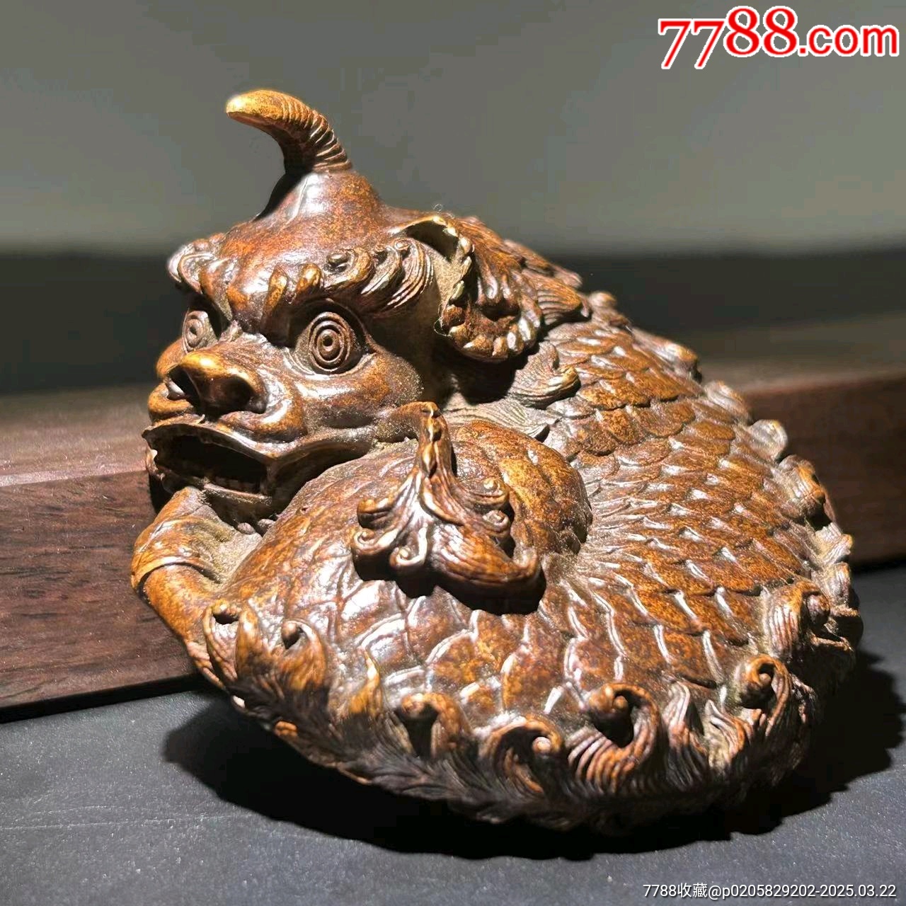 諦聽紫銅老包漿諦聽麒麟擺件手把件藝術(shù)品書房文玩收藏品_價格169元【新匯創(chuàng)億商行】_第2張_7788收藏__收藏?zé)峋€